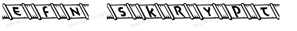 EFN Skrypt Regular字体转换
